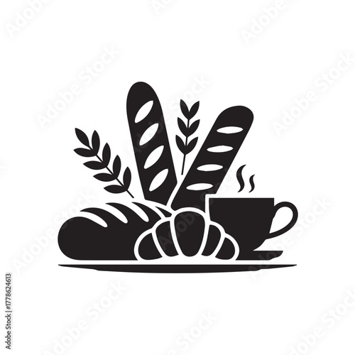 Bakery products with coffee