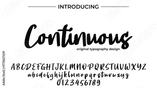 Continuous - Elegant Script Font for Smooth Handwritten Design and Creative Typography