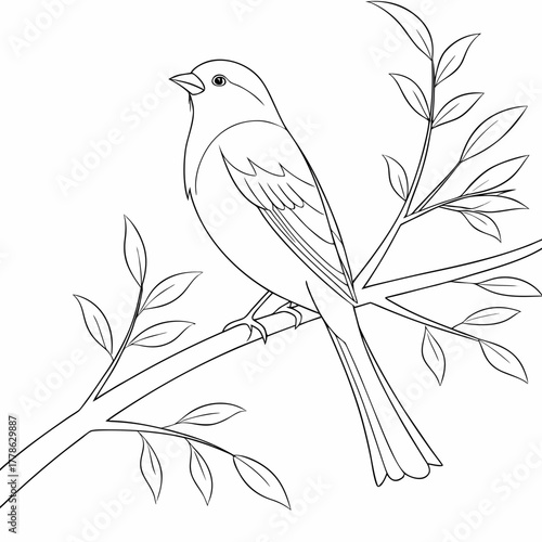 Bird on branch