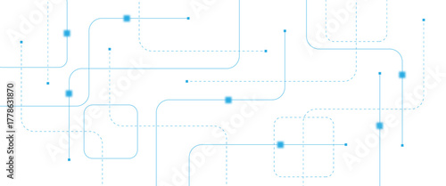 Abstract futuristic technology background. Technology background with crossed lines and dots.