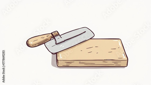 Stock Photo Description: Old leather book with a gold border and a black background, featuring a wine cork and corkscrew next to cheese and wine