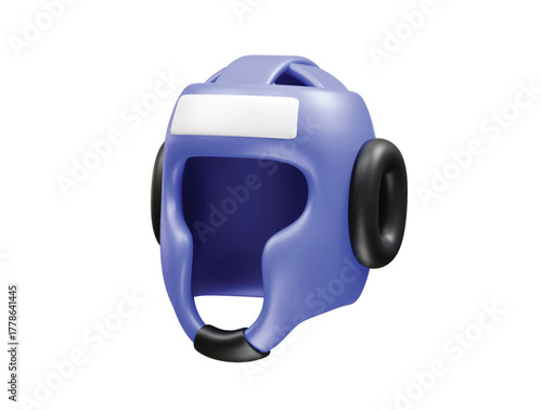 Boxing Headgear icon rendering 3d illustration