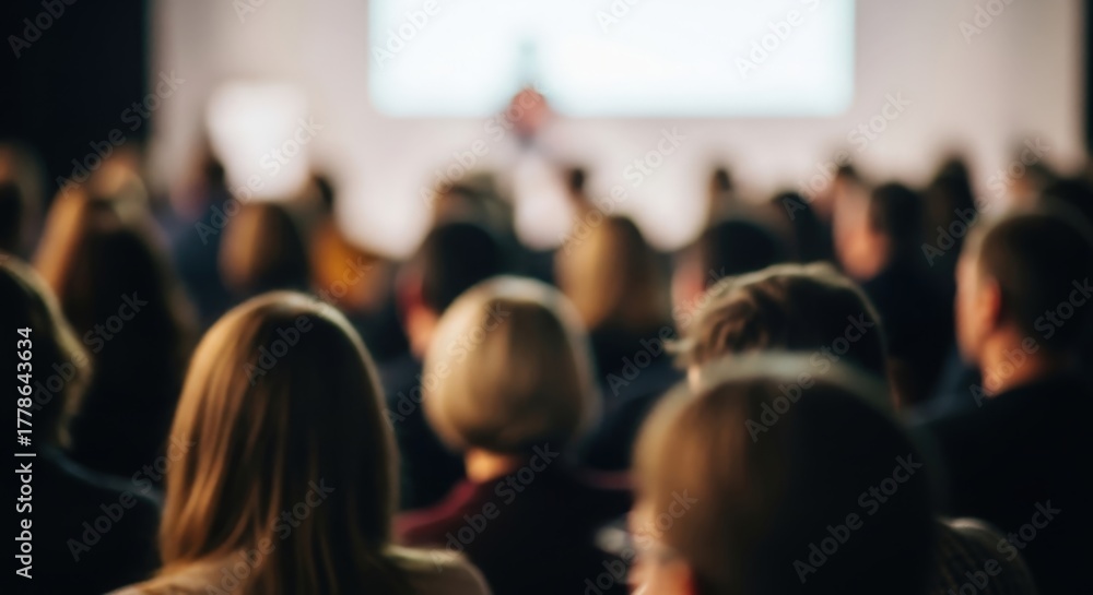Obraz premium Workshop audience blur 