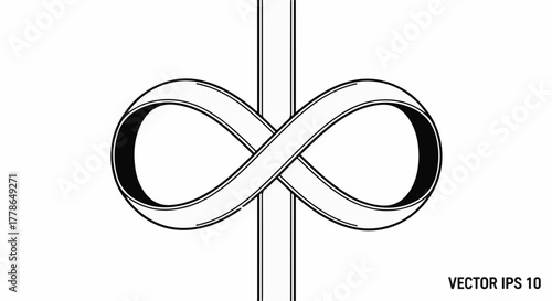 Timeless infinity symbol representing endless possibility and eternal connection