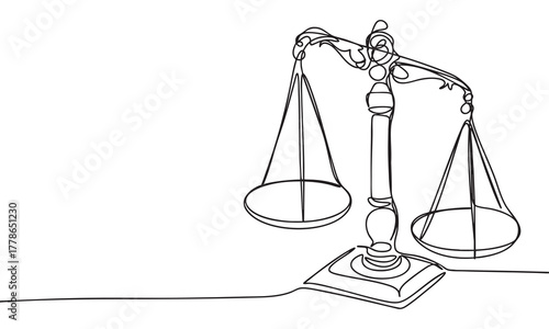 Scale Continuous hand drawn