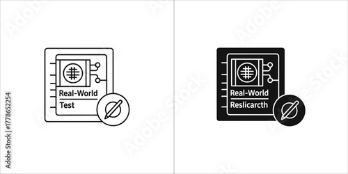 Real world test icon for software development