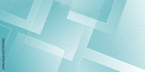 Minimalist teal gradient background simple with geometric shapes creating a sense of depth and modern simplicity nice