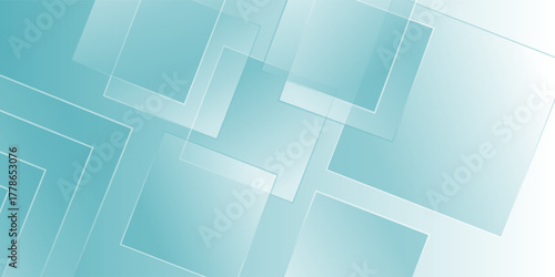 Minimalist teal gradient background modern with geometric shapes creating a sense of depth and modern simplicity good