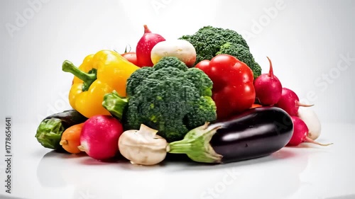 Fresh Vegetables A Colorful and Healthy Display of Natures Bounty.