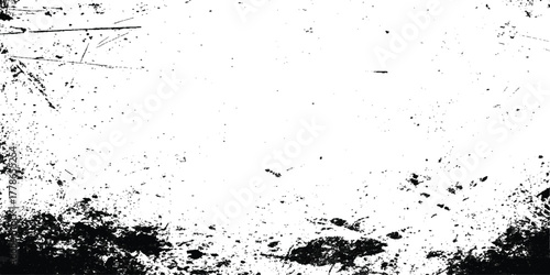Authentic high resolution black ink splatter on crisp white background Perfect abstract grunge texture for overlays, posters, album art.