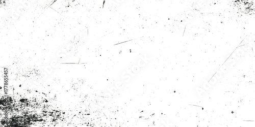 Authentic high resolution black ink splatter on crisp white background Perfect abstract grunge texture for overlays, posters, album art.