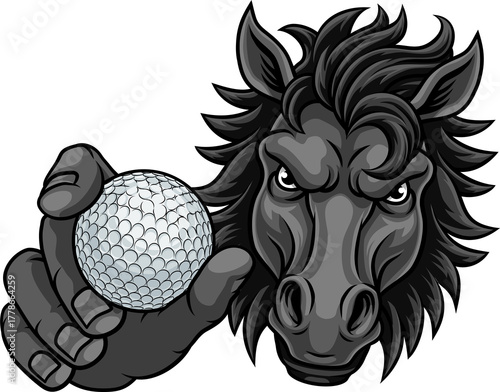 Horse Mustang Stallion Golf...