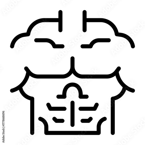 Muscular Torso Icon