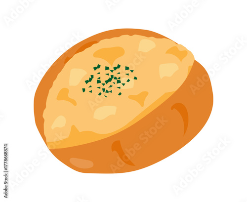 たまごパンのイラスト