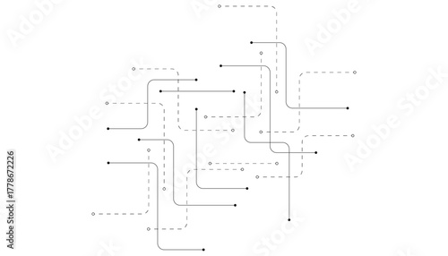 Abstract background with technology circuit board texture. Modern electronic motherboard texture. Creative idea for internet technology. Tech concept for header, web banner, website, presentation.