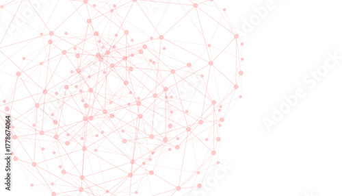 Vector Connect link background. global network technology concept. Digital technology futuristic internet network speed connection red background.