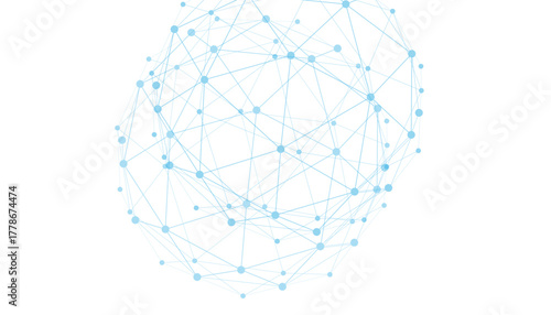 Abstract white, blue digital technology futuristic communication high tech concept background. global network technology concept.