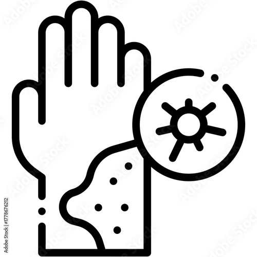 Virus and Bacteria Vector Icon Germs and Pathogen Medical Symbol