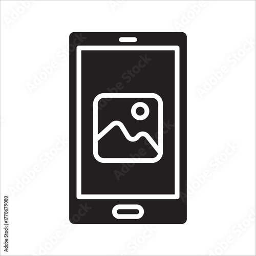 Smartphone Icons. Mobile Phone, Phone, Photo, Image, Gallery