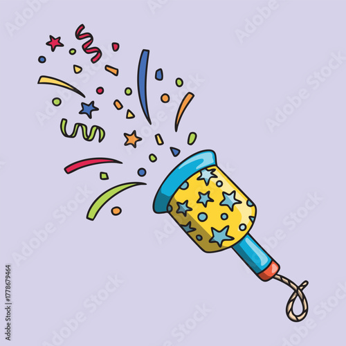 Colorful Party Explosive Illustration