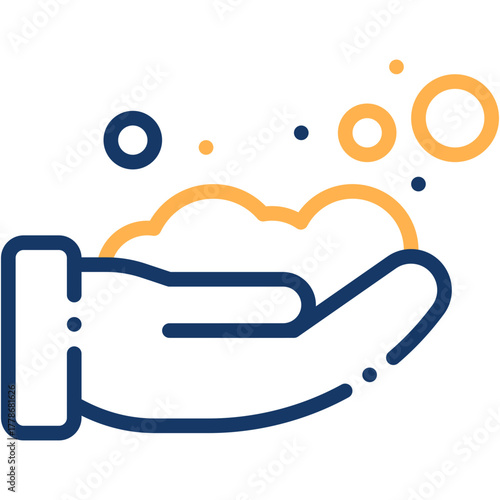 Hand Washing Vector Icon Hygiene and Coronavirus Prevention Symbol