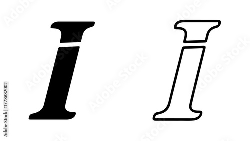 metal alphabet isolated on white