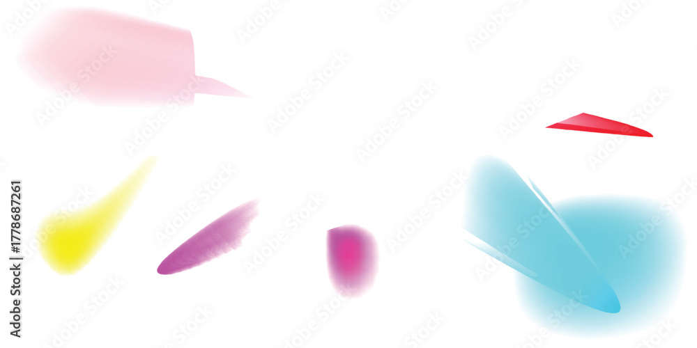 Fototapeta premium Vibrant abstract shapes for modern design work