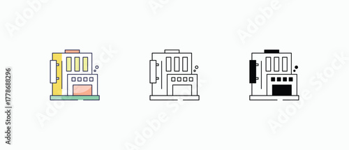 Hospital icons set vector stock illustration