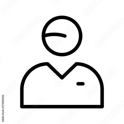 Employee icon set featuring staff roles, workers, office team, corporate members, and professional human resources in a clean modern line graphic style