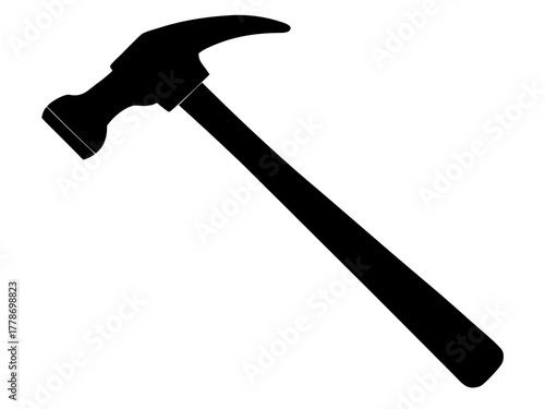 hammer black silhouette vector,hammer  icon