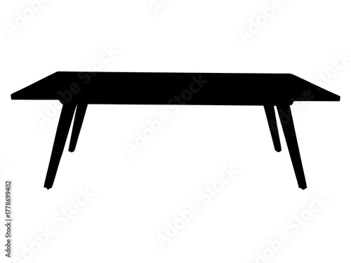 table black silhouette vector icon,table symbol