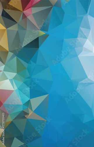 Abstract Low Poly Dimensions , Low Poly Motion Universe