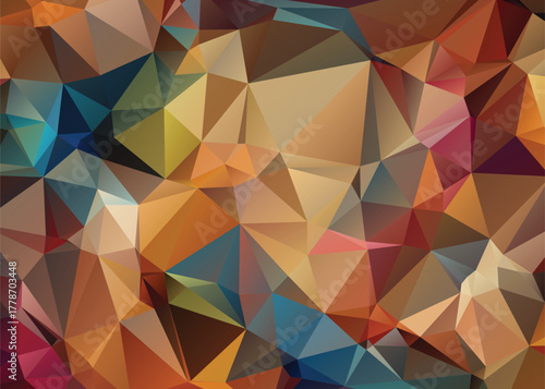 Abstract Low Poly Dimensions , Low Poly Motion Universe