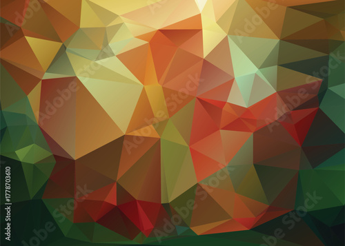 Abstract Low Poly Dimensions , Low Poly Motion Universe