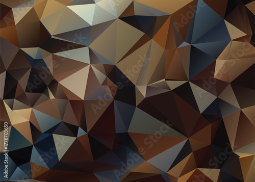 Abstract Low Poly Dimensions , Low Poly Motion Universe