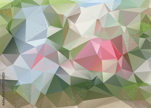 Abstract Low Poly Dimensions , Low Poly Motion Universe