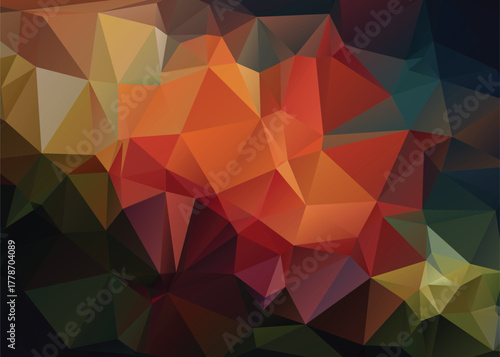 Abstract Low Poly Dimensions , Low Poly Motion Universe