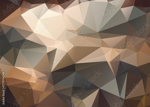 Abstract Low Poly Dimensions , Low Poly Motion Universe