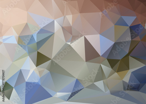 Abstract Low Poly Dimensions , Low Poly Motion Universe