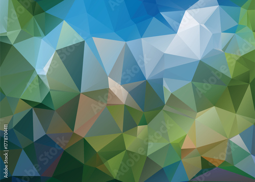 Abstract Low Poly Dimensions , Low Poly Motion Universe