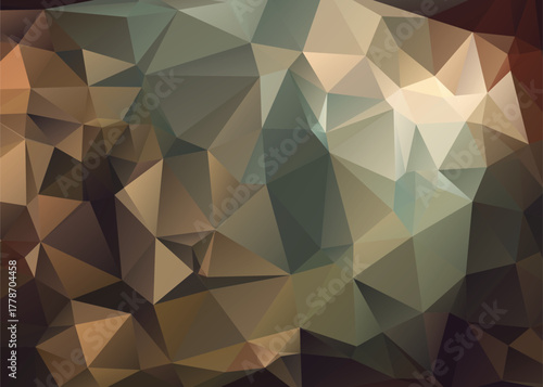 Abstract Low Poly Dimensions , Low Poly Motion Universe