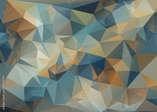Abstract Low Poly Dimensions , Low Poly Motion Universe