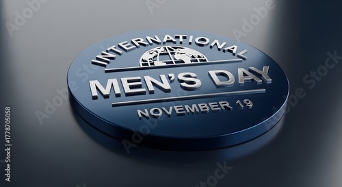 Men’s Day 2025 Silver Emblem — Honoring Global Brotherhood”