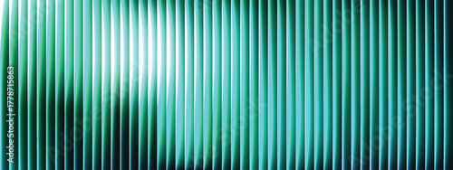 Abstract background with vertical lines teal and green gradient perfect for modern website design or presentation backdrop vertical glass texture ribbed glass glossy light reflection EPS 