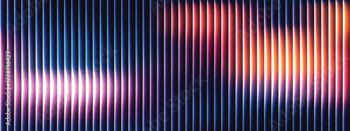 Abstract background with vertical lines and blurred lights a modern design element vertical glass texture ribbed glass glossy light reflection EPS vector
