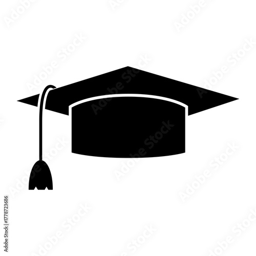Graduation hat icon vector set. Student  illustration sign collection. Student's cap symbol. university logo.