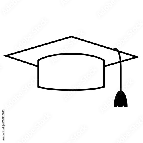 Graduation hat icon vector set. Student  illustration sign collection. Student's cap symbol. university logo.