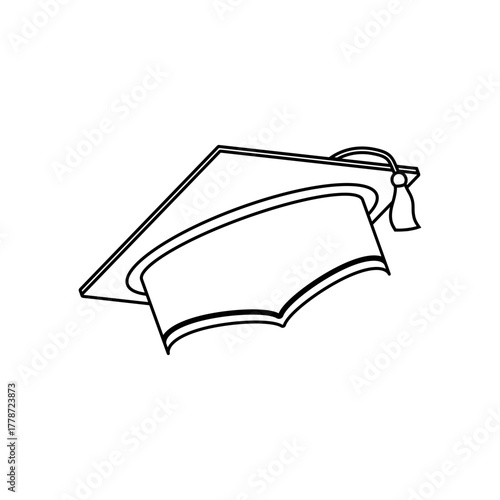 Graduation hat icon vector set. Student  illustration sign collection. Student's cap symbol. university logo.