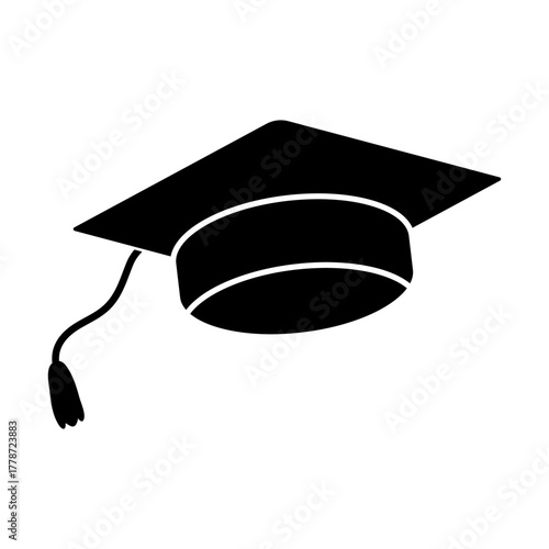 Graduation hat icon vector set. Student  illustration sign collection. Student's cap symbol. university logo.