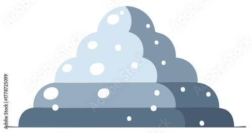 Abstract Layered Mound with Circular Details Gradient Shade